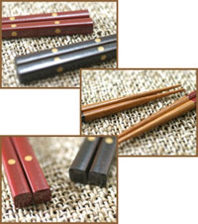 サラサラ～とした優しい手触り！水玉模様の金留お箸