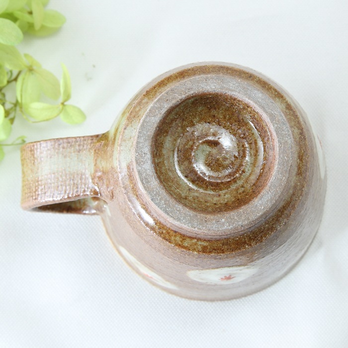 【益子焼 作家】 木村世傑作 小花模様 お手頃サイズ マグカップ （単品１個）