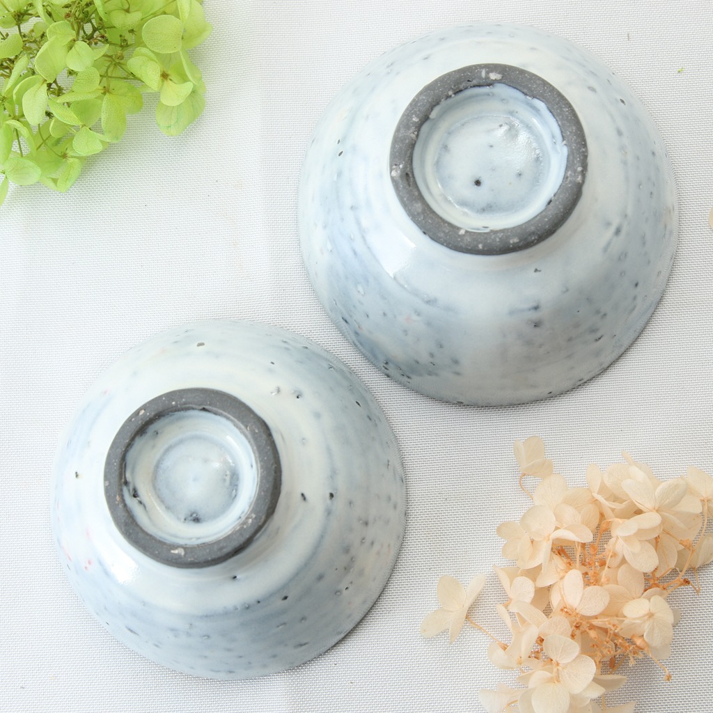 【訳あり】  アウトレット 荒土白釉 夫婦 ごはん茶碗 ご飯茶碗 飯椀