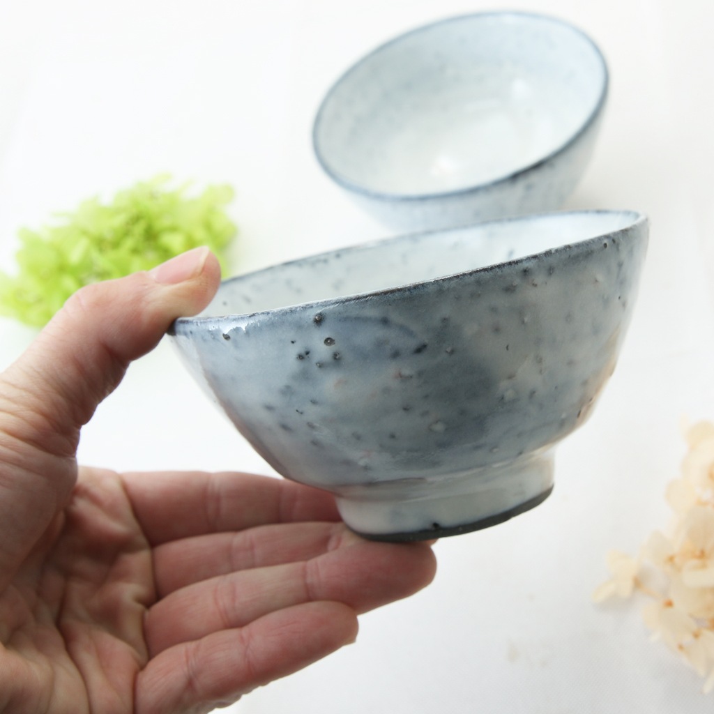 【訳あり】  アウトレット 荒土白釉 夫婦 ごはん茶碗 ご飯茶碗 飯椀