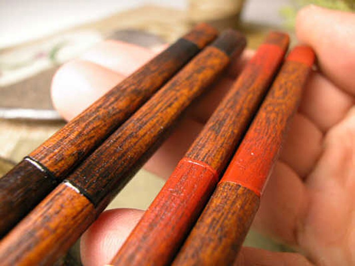 グラデーションのデザイン!こだわり2色夫婦のお箸