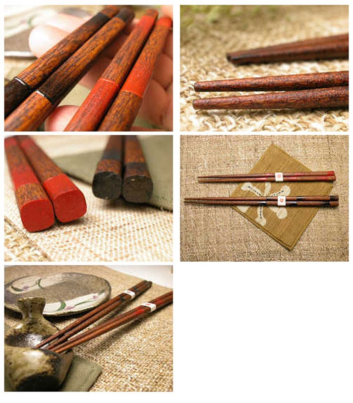 グラデーションのデザイン!こだわり2色夫婦のお箸