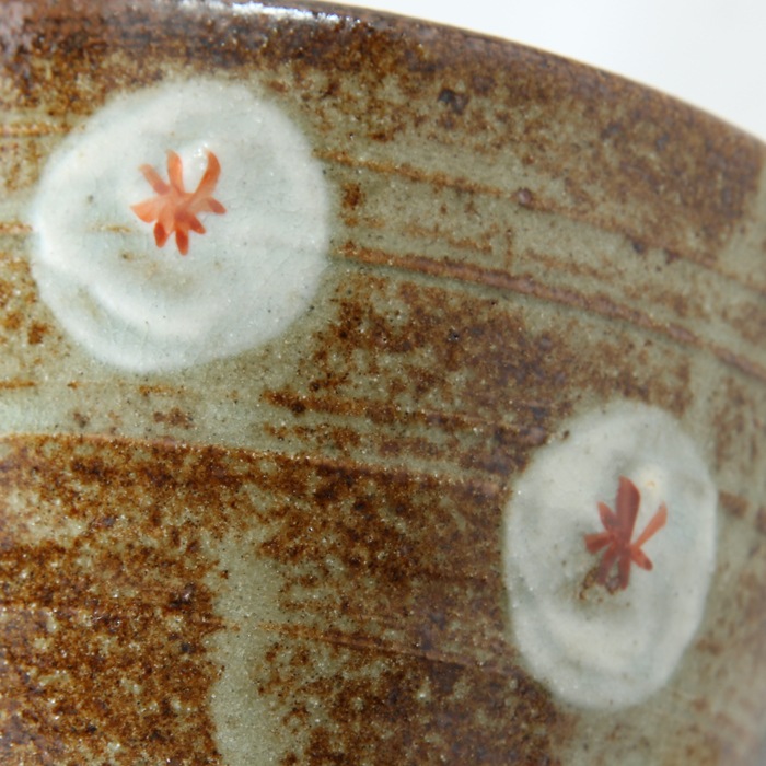 【益子焼 作家】 木村世傑作！焼酎グッズ氷入れ「陶器のアイスペール」【サイズ小】（小花模様・単品１個）