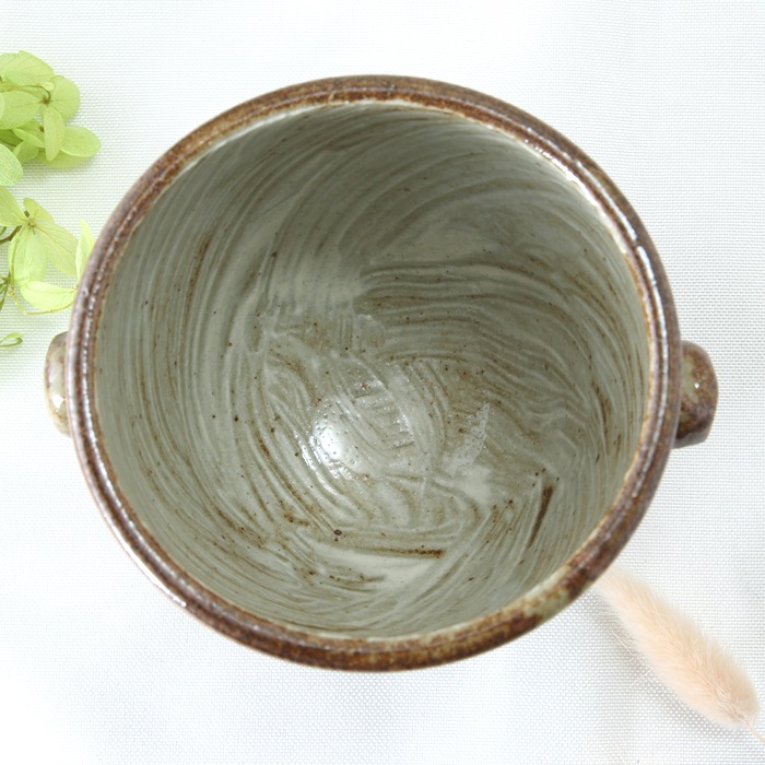 【益子焼 作家】 木村世傑作！焼酎グッズ氷入れ「陶器のアイスペール」【サイズ小】（小花模様・単品１個）