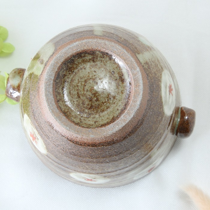 【益子焼 作家】 木村世傑作！焼酎グッズ氷入れ「陶器のアイスペール」【サイズ小】（小花模様・単品１個）