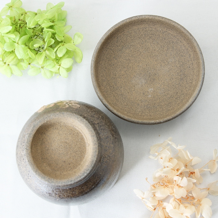 【益子焼】 和食器 茶碗蒸し 器 さくら桜 炭化焼 本体と蓋付き ※ソーサーは別売です