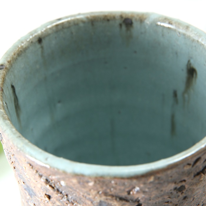 益子焼｜【益子焼 作家】 月兎窯 宮島將實作 表面を削り叩いた模様の