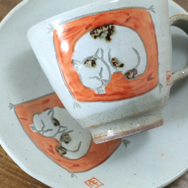益子焼き猫の家 窯元よこやま内】猫のうつわ展 陶芸教室よこやまのギャラリーにて