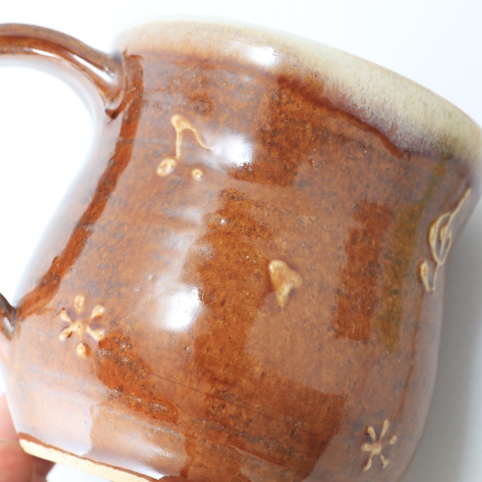 【益子焼】 マグカップ グランドピアノ 音符 いっちん ひとつひとつ手作り 【単品1個】