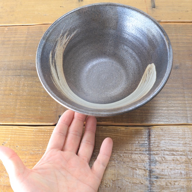 【益子焼】どんぶり 丼 ラーメン丼 麺鉢 に最適 素朴な刷毛目模様 【ロゴなし単品1個】