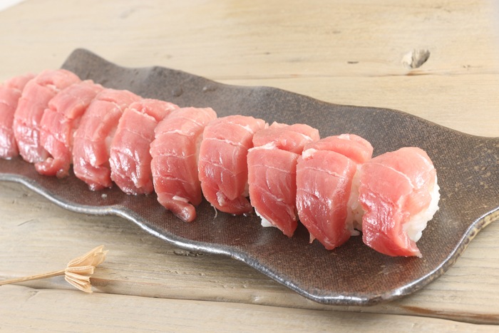 益子焼｜【益子焼】 渋い炭化焼無地 にぎり寿司皿 握り寿司皿 にぎり鮨