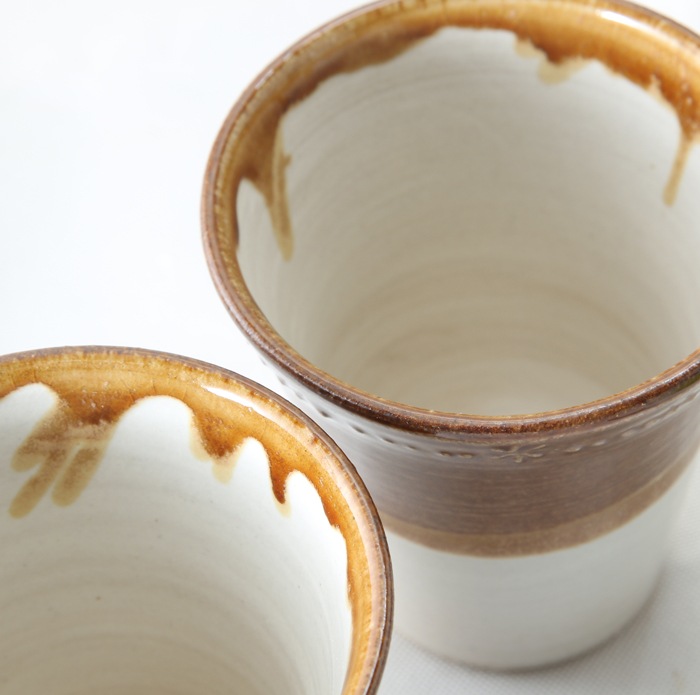 【益子焼】キャラメルいっちんミニフリーカップ【単品１個】