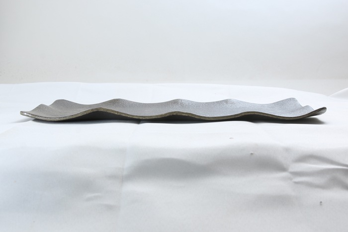 【受注生産品：納期2～3ヶ月後】【業務用食器・大皿】【益子焼】長方形のオードブル皿 刺身皿 大皿 まな板皿 長さ約41.5cm （単品販売）