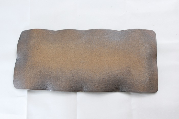 【受注生産品：納期2～3ヶ月後】【業務用食器・大皿】【益子焼】長方形のオードブル皿 刺身皿 大皿 まな板皿 長さ約41.5cm （単品販売）