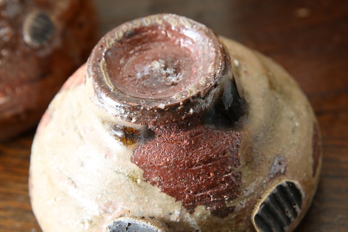 【益子焼】 酒器 酒器セット とっくり おちょこ お猪口 作家のこだわり 赤貝文様酒器揃  1点もの 【徳利１個・ぐい呑２個のセット】 ( 定年 退職 贈り物 退職祝い 退職記念 自分へのご褒美 などの贈り物に )