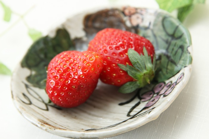 【益子焼】ぶどうの深さのある丸小皿【白化粧ぶどうシリーズ】【単品１枚】