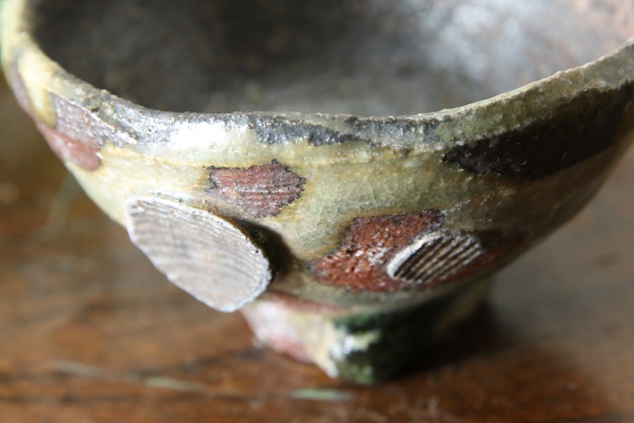 【益子焼】 酒器 酒器セット とっくり おちょこ お猪口 作家のこだわり 赤貝文様酒器揃  1点もの 【徳利１個・ぐい呑２個のセット】 ( 定年 退職 贈り物 退職祝い 退職記念 自分へのご褒美 などの贈り物に )