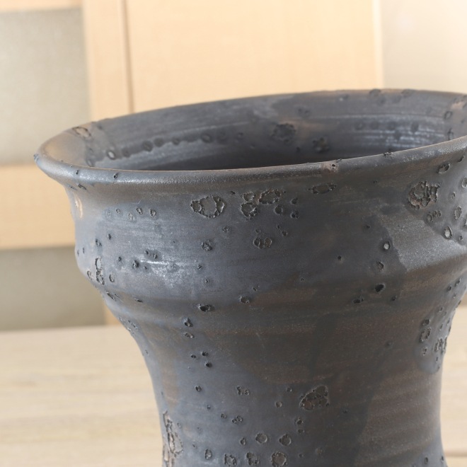 【益子焼】 4.8号鉢 高さ約13.5cm 植木鉢 陶器鉢 塊根植物 アガベ サボテン コーデックス 【銀河鉢シリーズ】 作家 陶芸家 横山雄一作