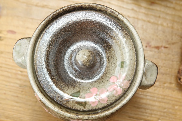 【益子焼】ふっくら手付きのシュガーポット【さくら・単品1個】