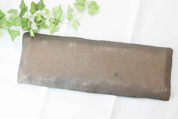 【益子焼】ロング角プレート【布目ぶどう・単品1枚】