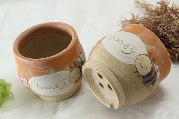 【益子焼】 2.3号鉢 植木鉢 おしゃれ 小さめ 育てる楽しみ！ハニーな植木鉢【植木鉢のみ・単品１個】