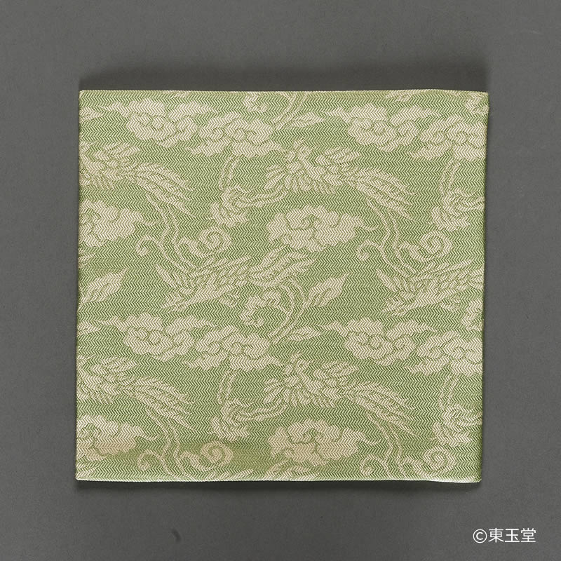 古帛紗　正絹　鳳凰唐草　鵬雲斎好写 (メール便対応商品）