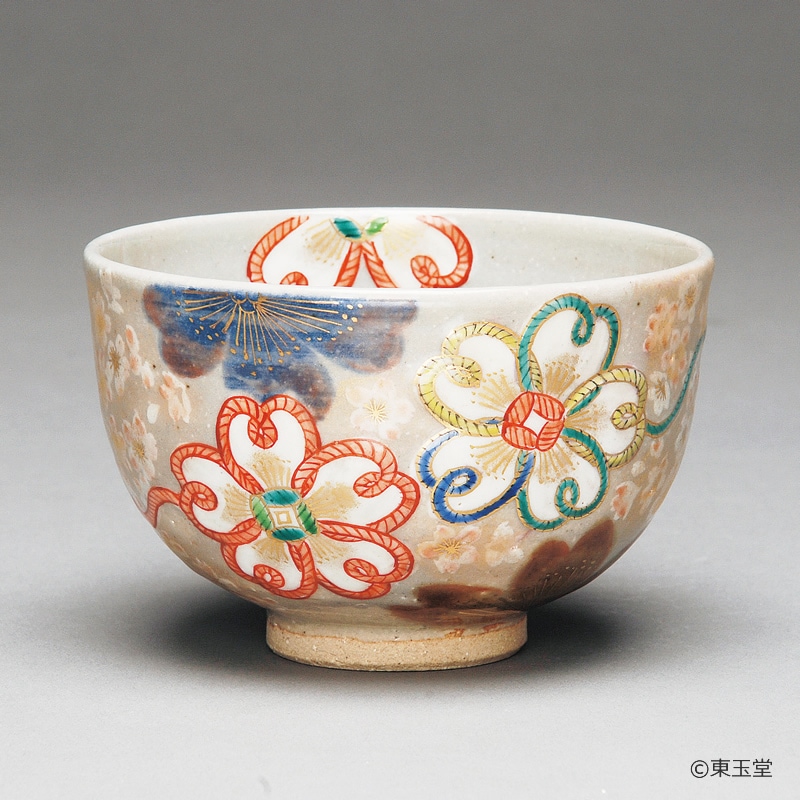 茶碗　乾山　桜紐文様