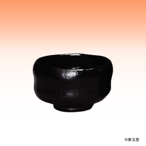 野点茶碗　黒楽　（φ10×H 6cm）