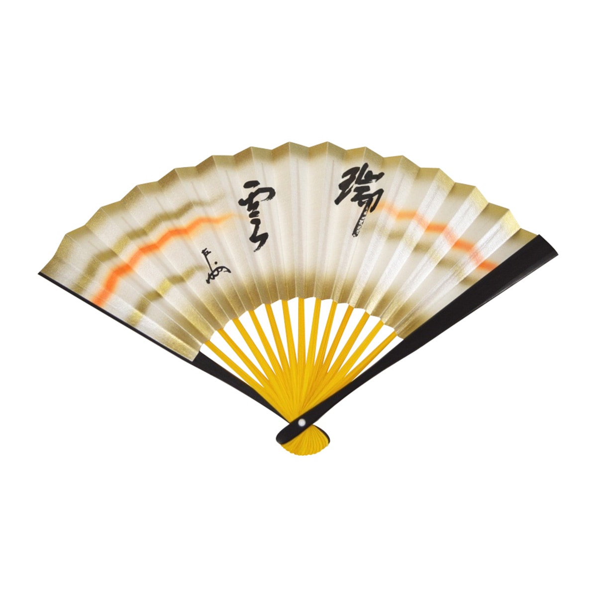 扇　6.5寸　表千家　「瑞雲」　即中斎　（印刷） (メール便対応商品）