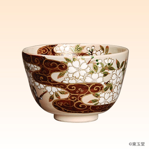 茶碗 琳派写 流水桜 水出宋絢作 | 春の茶道具,桜の茶道具 | |茶道具