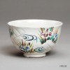 茶碗　粉引　八ッ橋|春の草花の茶道具|春の茶道具