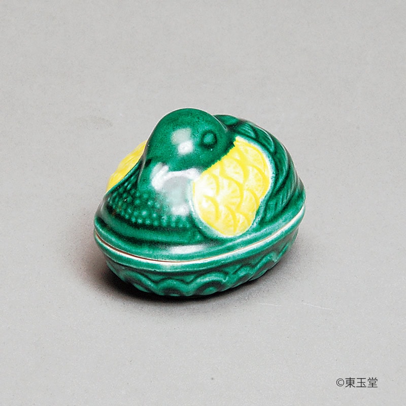 湖東　香合 形物香合 染附 角繋 明時代末 | 古美術ささき