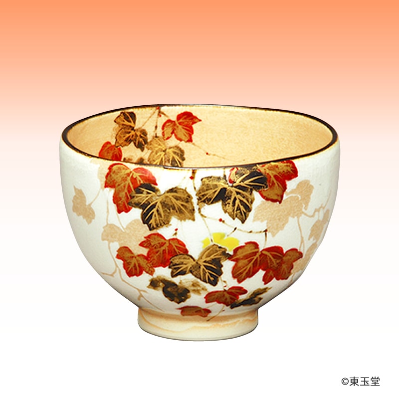 茶碗　白掛　蔦　山川敦司作