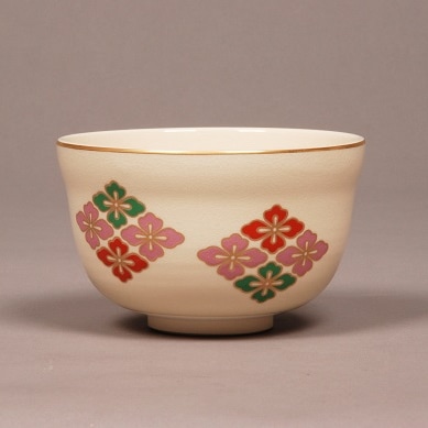 茶碗　仁清　花菱