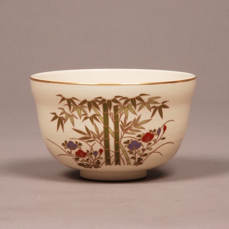 茶碗　仁清　竹林