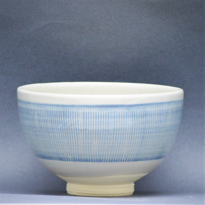茶碗  呉須簾　中村与平作