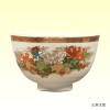 茶碗　薩摩写　菊　宮地英香作
