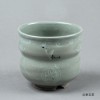 筒茶碗　雲鶴　原清晁作　|抹茶茶碗