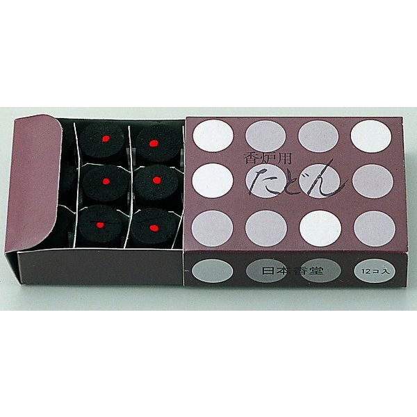 香炉用たどん　12個入　日本香堂 