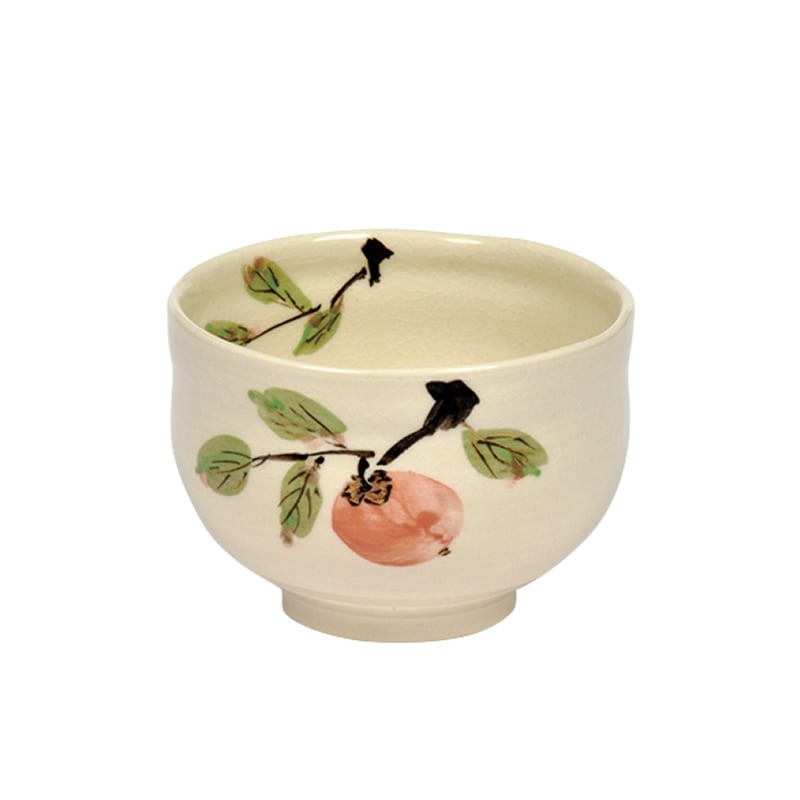 小茶碗　木守　浅見与し三作