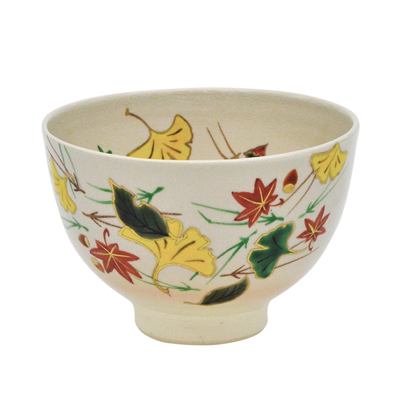 播州庵】八九保窯 曽我伯庵 (清利) 雨漏茶碗 ◇共箱 共布 栞 茶道具