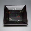 干菓子器　四方盆　桐  ウルミ塗  瓢蒔絵（木製）size:22.5cm角×高さ3.2cm (化粧箱）|干菓子器|菓子器、銘々皿、黒文字