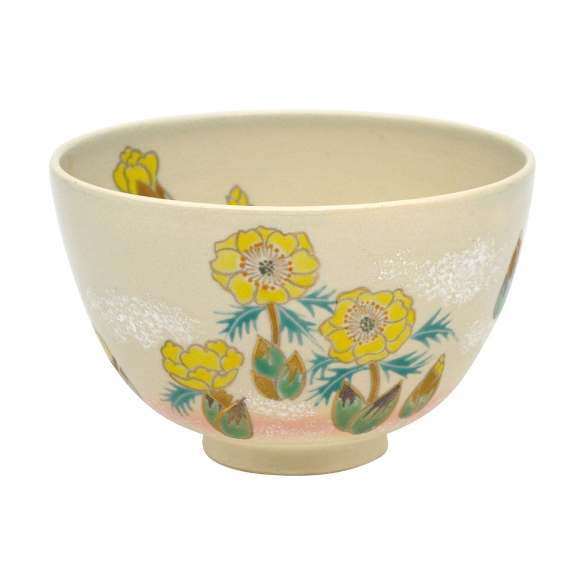 茶碗 御本 福寿草 見谷福峰作（化粧箱） | 抹茶茶碗,季節から探す