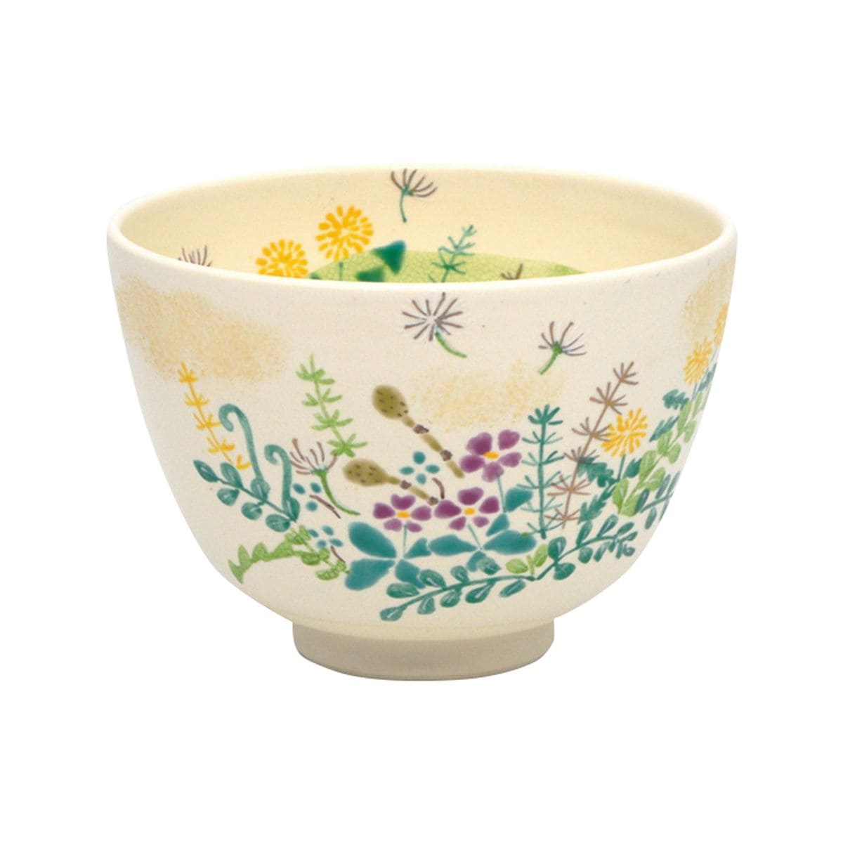 茶碗 白釉 春野 水出宋絢作 (化粧箱) | 抹茶茶碗,季節から探す