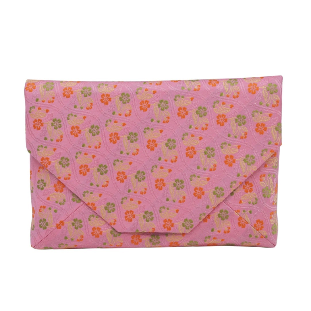 数寄屋袋　交織　立涌花紋