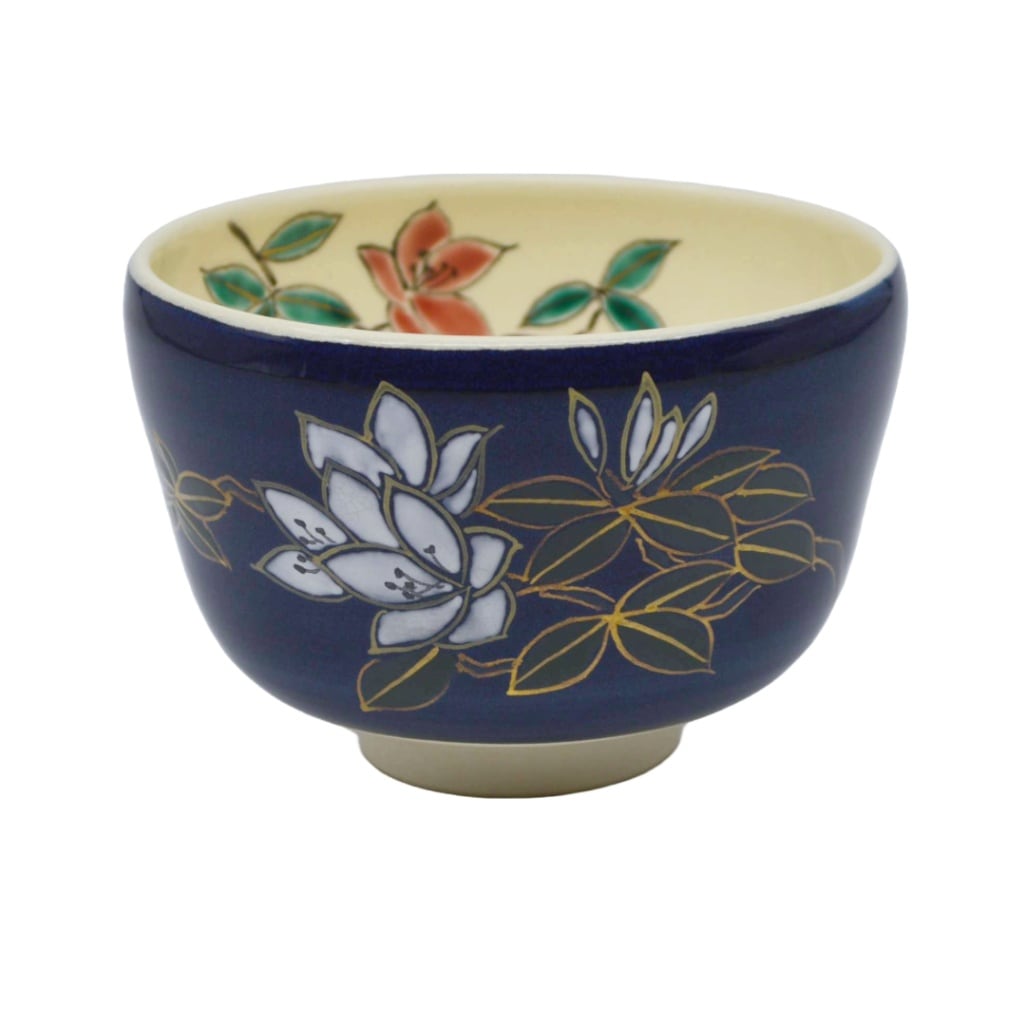 茶碗　つつじ　中村与平作　（化粧箱）