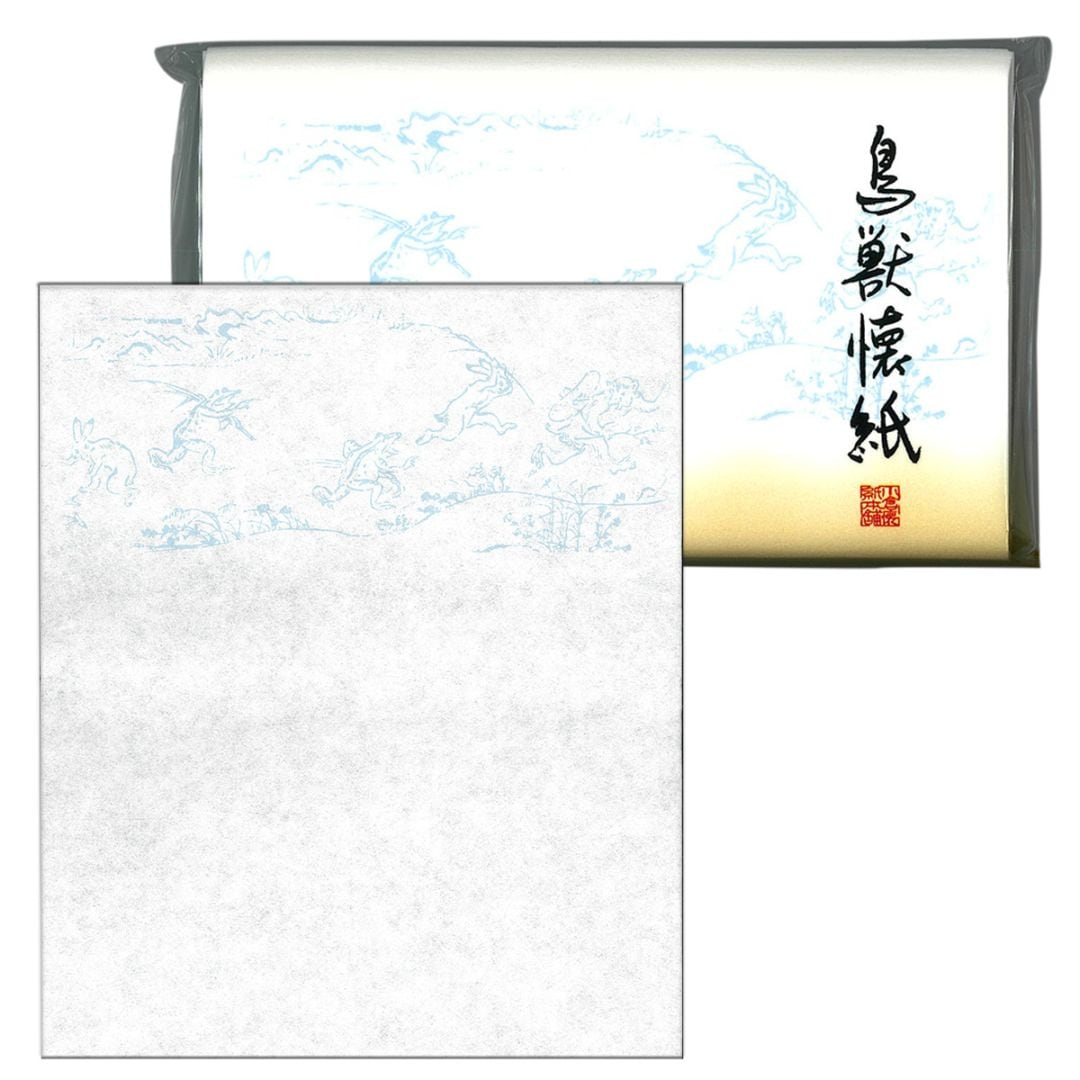 茶道　絵懐紙　鳥獣戯画　鳥獣懐紙　2帖入　(1帖30枚入）（メール便対応商品）