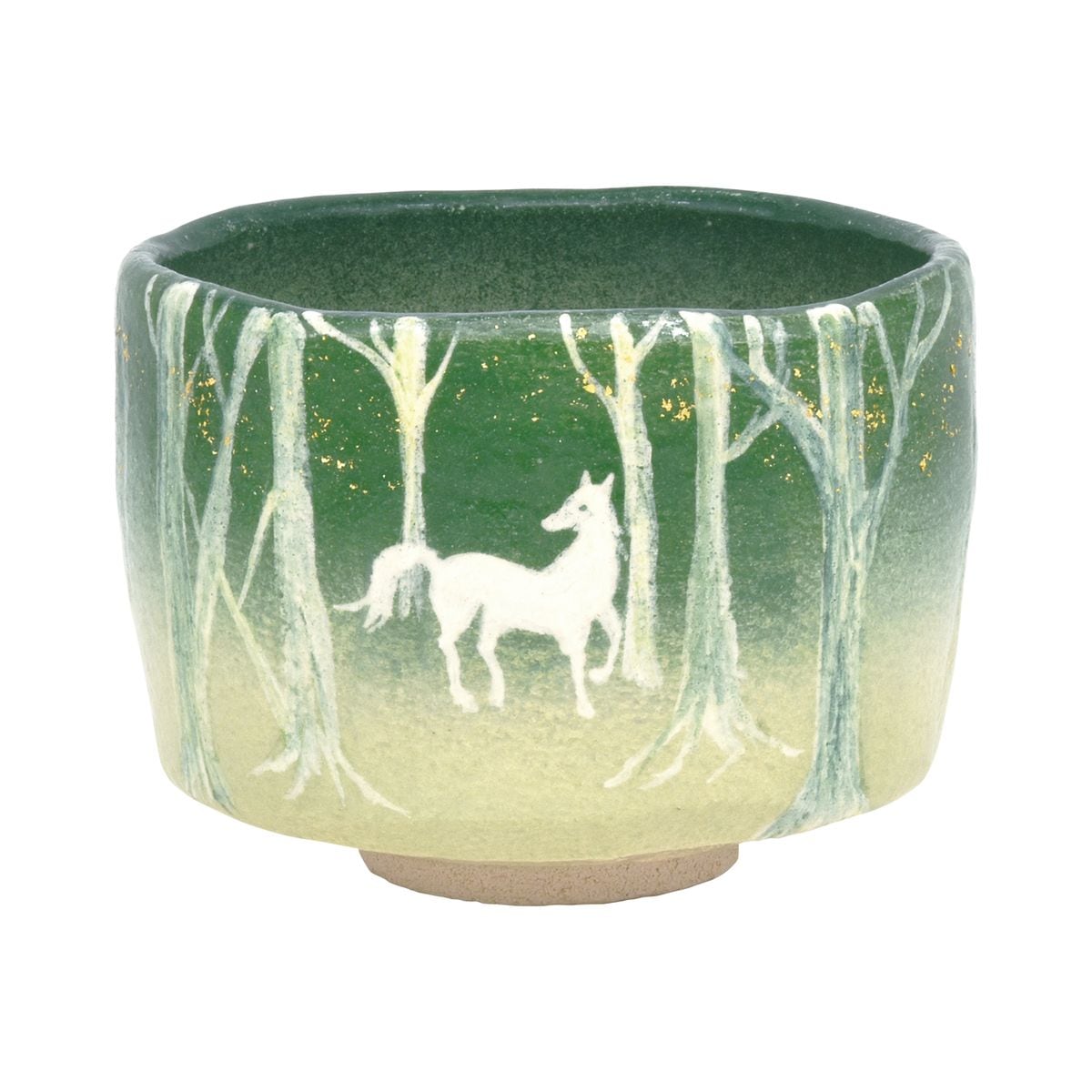 【令和8年　午年　干支茶碗】森の白馬　吉村楽入作　（桐箱）