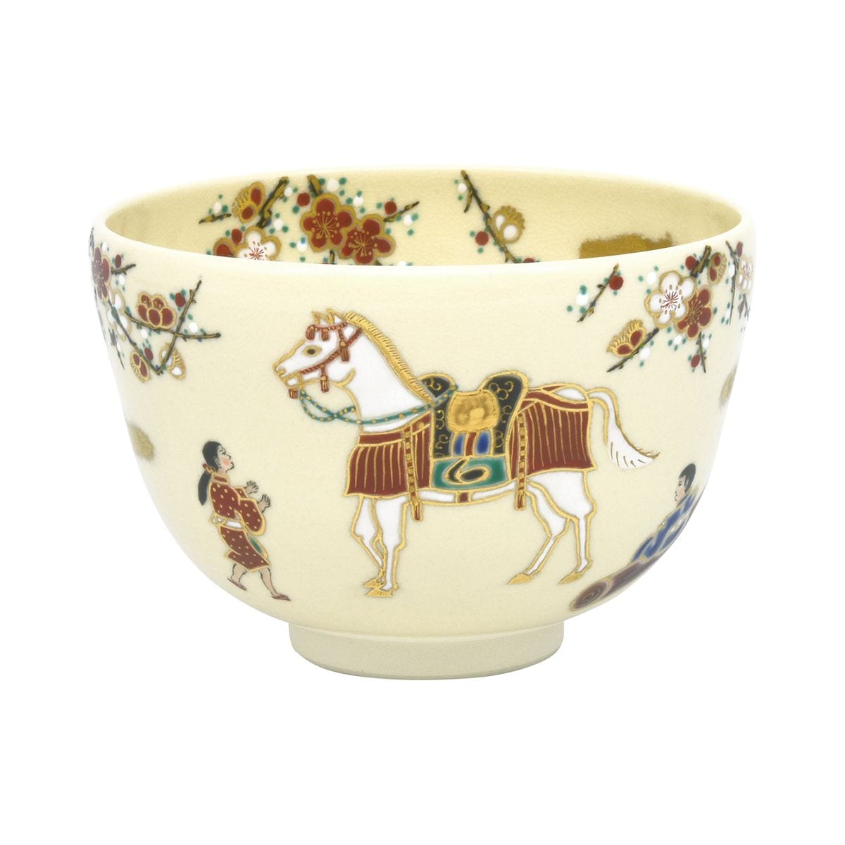 茶道具　茶碗　中村秋峰　うま干支 茶道具 抹茶茶碗 干支 午 干支茶碗 馬上杯 玩具馬絵 中村秋峰作 干支午