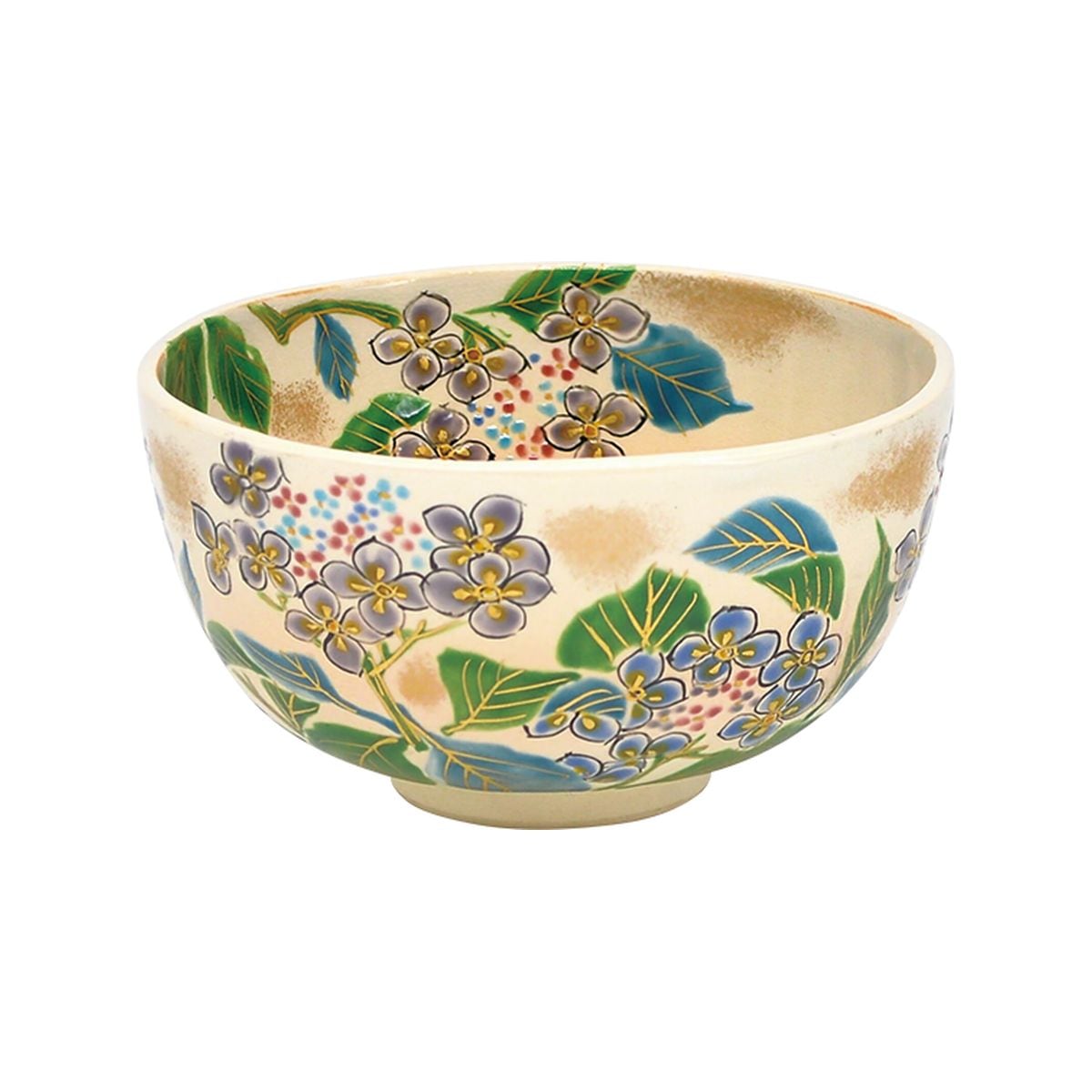茶碗　御本　紫陽花　壱休窯　（桐箱）